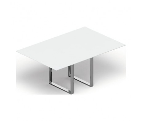Стол для совещаний 180х120х71 стекло Orbis, Carre стеклянный